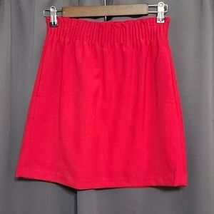 J Crew Mercantile Sidewalk Skirt Womens/Juniors Red Size 00 EUC